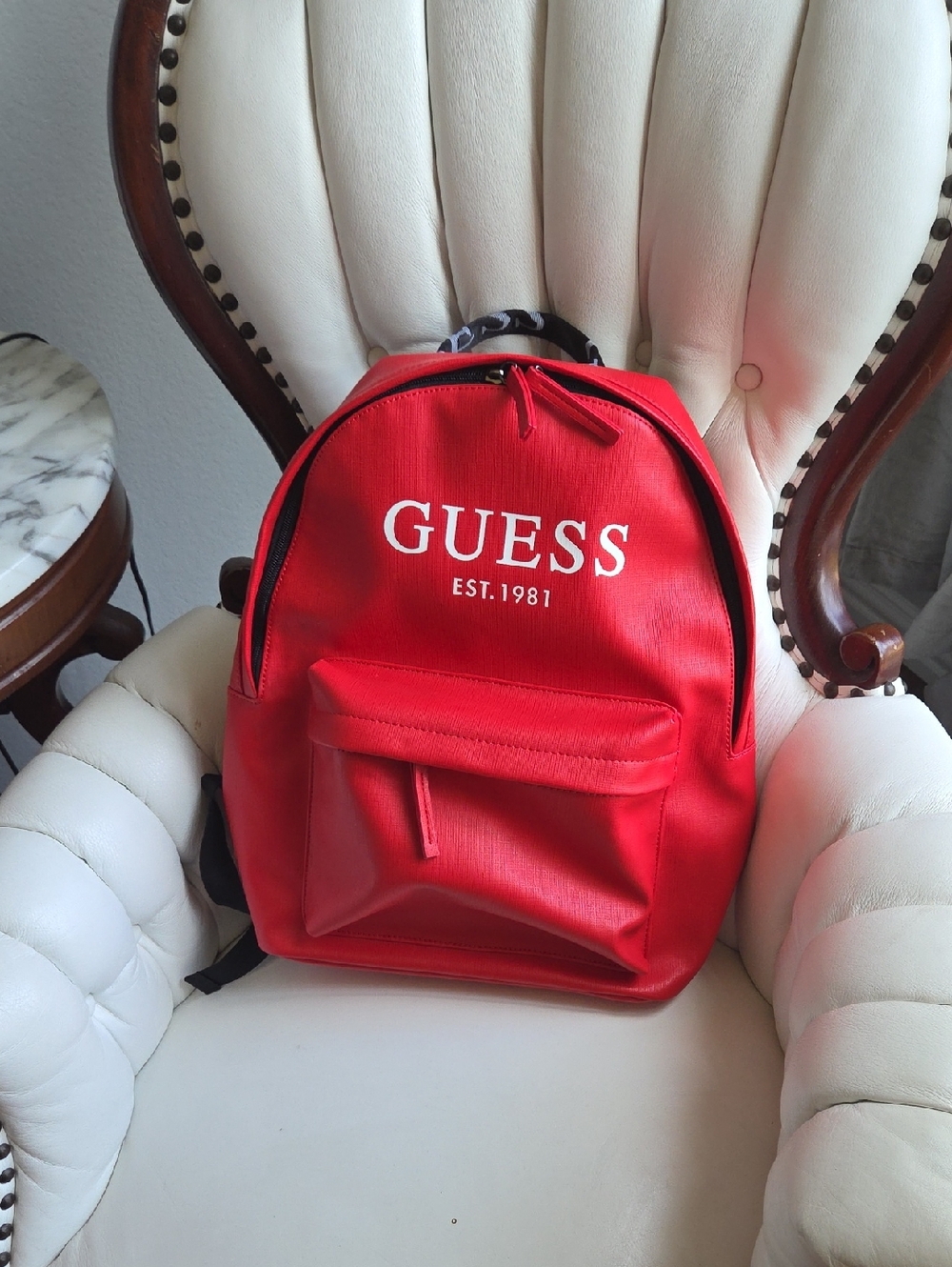 GUESS Red Logo  Backpack